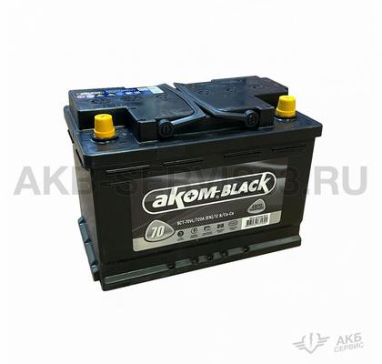 Изображение товара Аккумулятор автомобильный АКОМ BLACK 70 а/ч