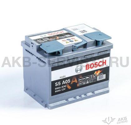 Изображение товара Аккумулятор автомобильный Bosch S5 AGM 60 а/ч