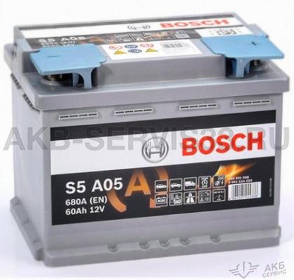 Изображение товара Аккумулятор автомобильный Bosch S5 AGM 60 а/ч