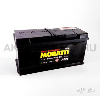 Изображение товара Аккумулятор автомобильный Moratti AGM 105 а/ч
