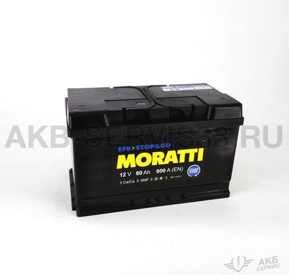 Изображение товара Аккумулятор автомобильный Moratti EFB 80 а/ч