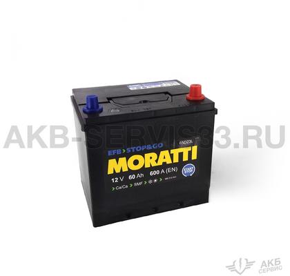 Изображение товара Аккумулятор автомобильный Moratti Asia EFB 60 а/ч