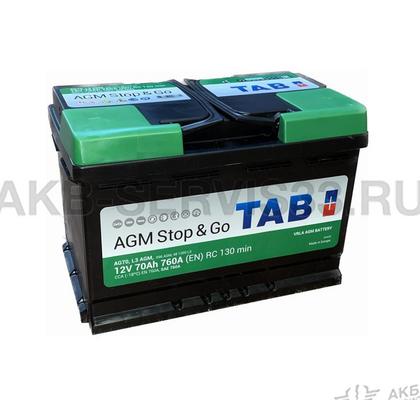 Изображение товара Аккумулятор автомобильный TAB AGM 70 а/ч