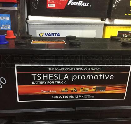 Изображение товара Аккумулятор автомобильный Tshesla Promotive 140 а/ч
