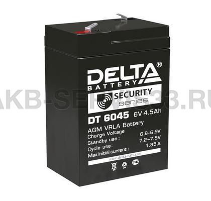 Изображение товара Аккумулятор Delta DT 6045 4.5 а/ч