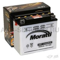 Изображение товара Аккумулятор для мото Moratti Moto Dry Charge YB18-A 18 а/ч
