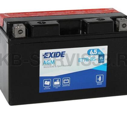 Изображение товара Аккумулятор для мото Exide ET7B-BS 6.5 а/ч
