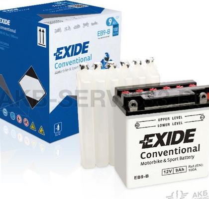 Изображение товара Аккумулятор для мото Exide EB9-B 9 а/ч