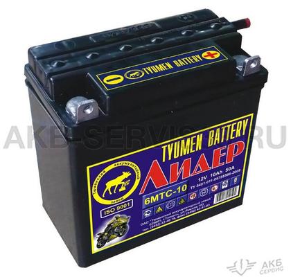 Изображение товара Аккумулятор мото Tyumen Battery Лидер 10 а/ч