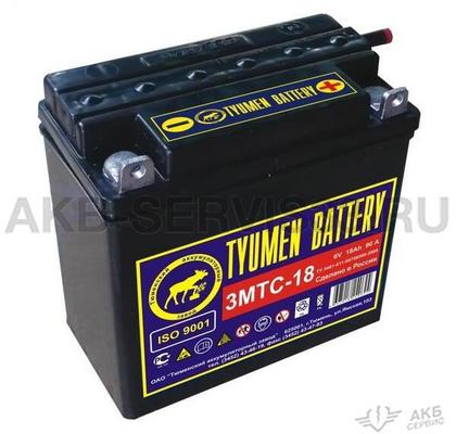 Изображение товара Аккумулятор мото Tyumen Battery 6V 18 а/ч