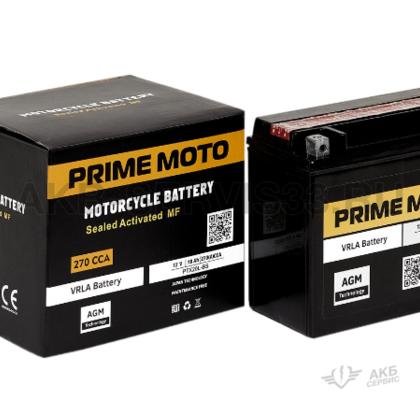 Изображение товара Аккумулятор мото Prime Moto AGM YTX20L-BS 18 а/ч
