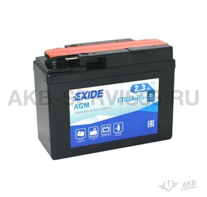 Изображение товара Аккумулятор для мото Exide ETR4A-BS 2.3 а/ч