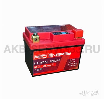 Изображение товара Аккумулятор для мото Red Energy Li-ion 1204 1.6 а/ч
