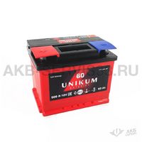 Изображение товара Аккумулятор автомобильный Unikum 60 а/ч