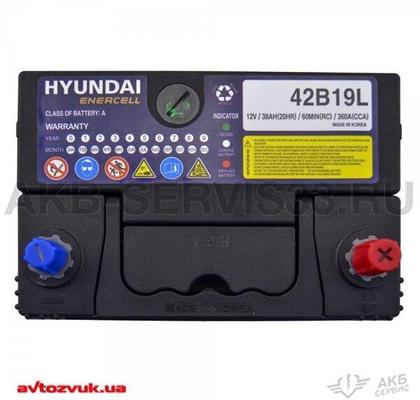 Изображение товара Аккумулятор для мото Hyundai Enercell 42B19RH 38 а/ч
