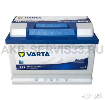 Изображение товара Аккумулятор автомобильный Varta E12 74 а/ч