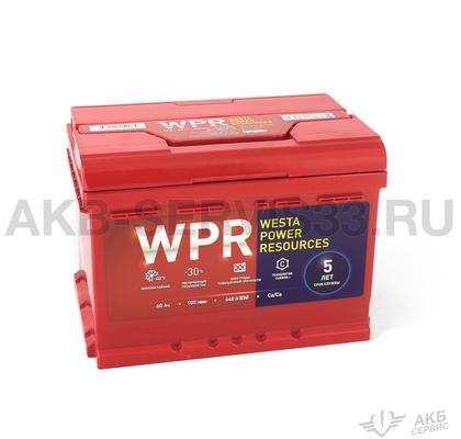 Изображение товара Аккумулятор автомобильный WPR Westa Power Resources 60 а/ч