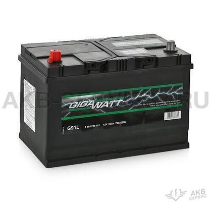 Изображение товара Аккумулятор автомобильный Gigawatt Asia 91 а/ч