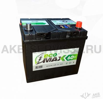 Изображение товара Аккумулятор автомобильный ECO MAX Азия 60 а/ч